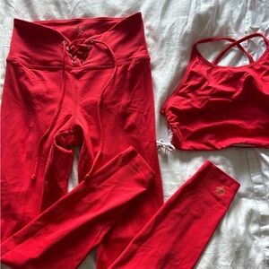 Year of Ours Bold Red Activewear